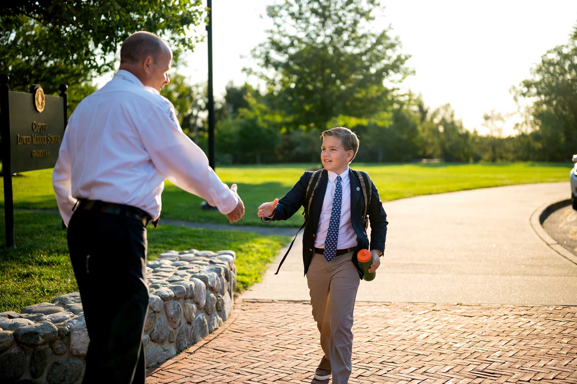 Man and student